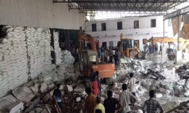 12 killed after wall collapse at Indian salt factory