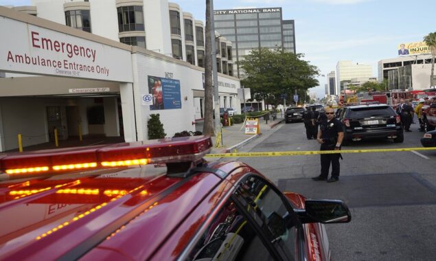 After stabbing a doctor and two nurses at a Los Angeles hospital, a suspect was taken into custody