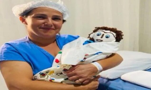 Ragdoll woman gave birth to a baby doll that she refers to as their child