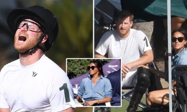 After losing a polo match, Meghan Markle consoles Prince Harry
