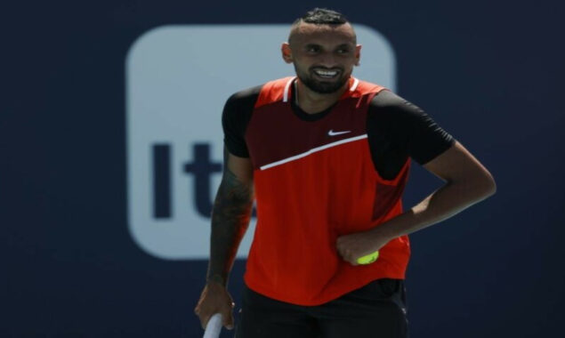 Kyrgios loses cool prior to overturning Tsitsipas in Halle