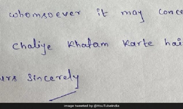 Twitter users praise YouTube India’s “Nice resignation letter”