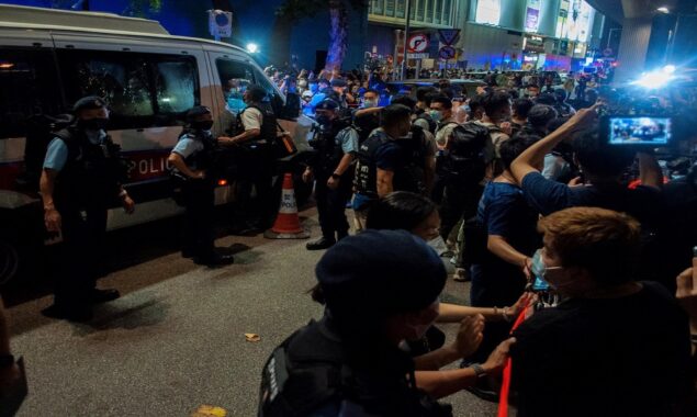 Hong Kong police make multiple arrests as Tiananmen gatherings banned