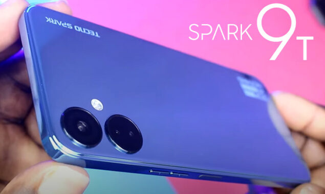 The Tecno Spark 9T includes a 5,000 mAh battery and the Helio G37 SoC