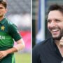 Shahid and Shaheen Afridi enjoy cricket in the rain