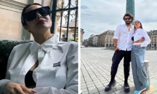 Twinkling in Paris: Arjun Kapoor and Malaika Arora posed for a photo in the City of Love