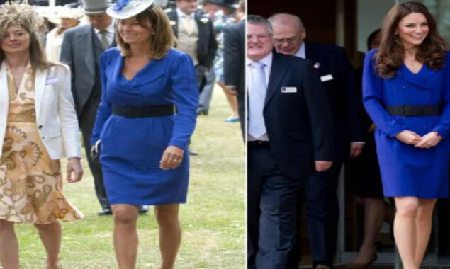 Carole Middleton visits Royal Ascot in her daughter Kate’s gown