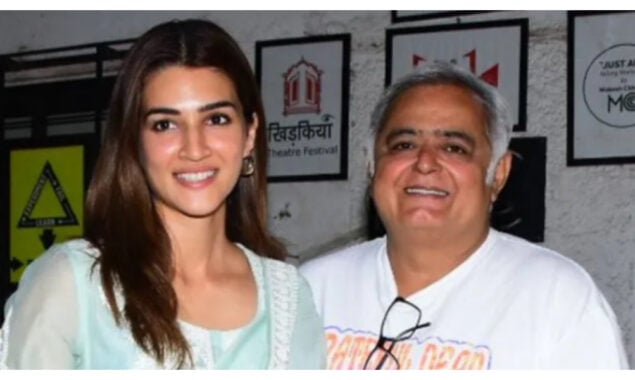 Kriti Sanon exudes charm as she poses with director Hansal Mehta