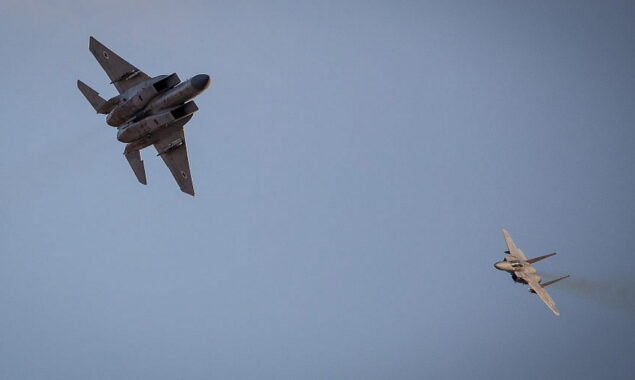 Israeli military practice long-range air strikes