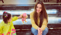 Aiman Khan poses with her cute daughter Amal