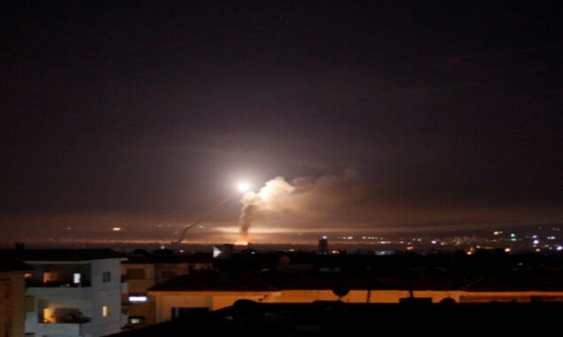 Israeli missile attack on southern Damascus