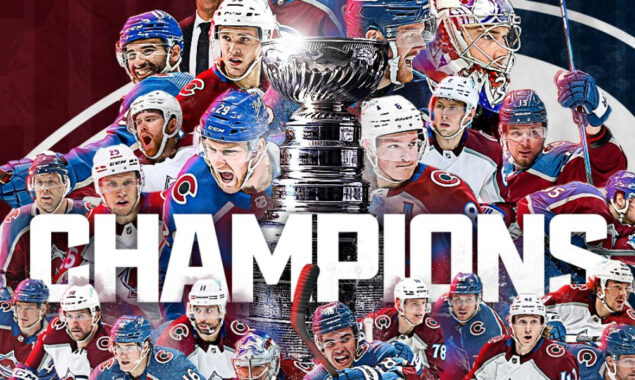 Colorado Avalanche lifts Stanley Cup Final trophy after 21 years
