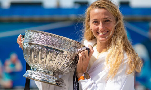 Petra Kvitova thrashes Jelena Ostapenko to clinch Eastbourne title