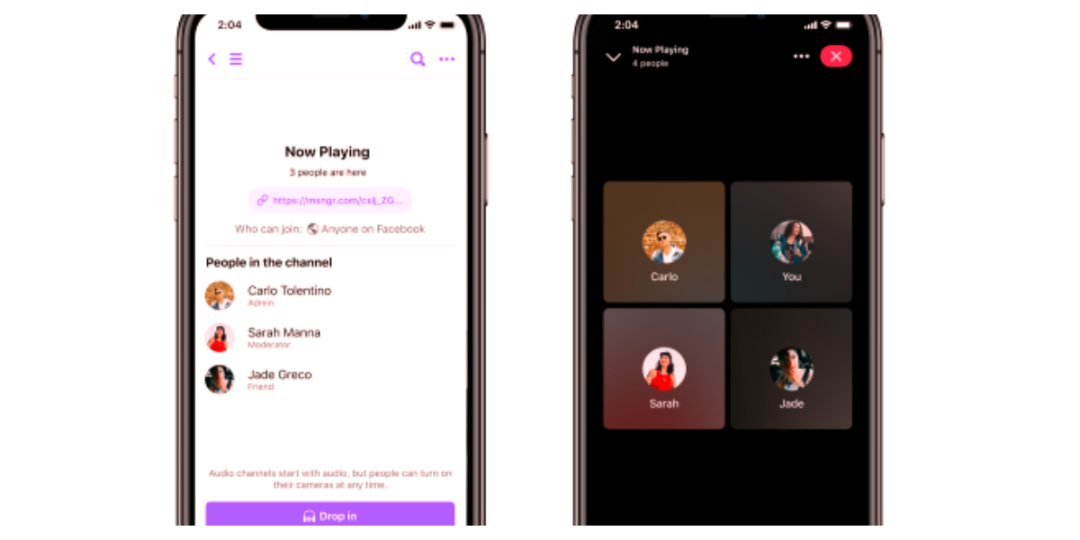 Facebook tests Discord-style audio conversations