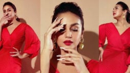 Huma Qureshi sets temperature soaring in red dress