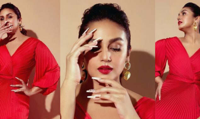 Huma Qureshi sets temperature soaring in red dress