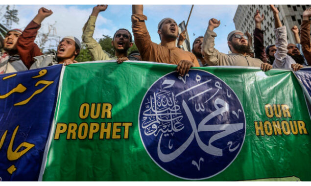 Special people demonstrate protest against Nupur Sharma in Jacobabad