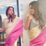 Amar Khan looks like a vision in a beautiful saree