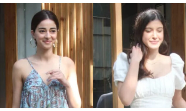 Ananya Panday and Shanaya Kapoor spotted in the city