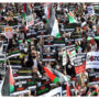 ‘Battle of flags’ flares in Israel-Palestinian conflict