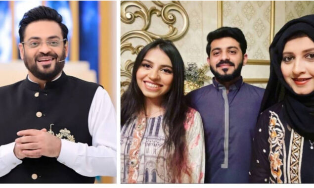 Aamir Liaquat’s ex-wife Bushra Iqbal and daughter visit him after his demise at hospital