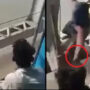 Video: A robber snatches phone from moving train goes viral