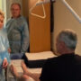 EU chief pays a visit to wounded Ukrainian soldiers and says, “Their spirit is unbroken.”
