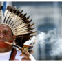Brazil Indigenous EU protest over missing men