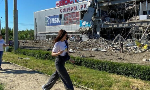 Russian missile strike targets an industrial plant in Kharkiv