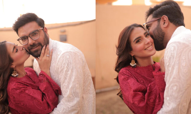 Iqra Aziz gushes over husband Yasir Hussain in a photo