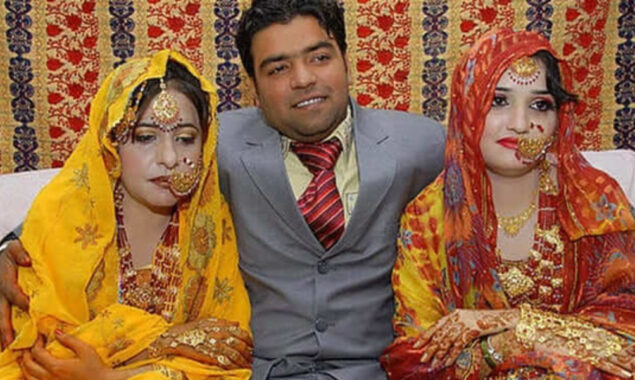 A man marries two women at a time
