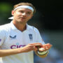 Broad at the double before New Zealand lose Nicholls to freak dismissal