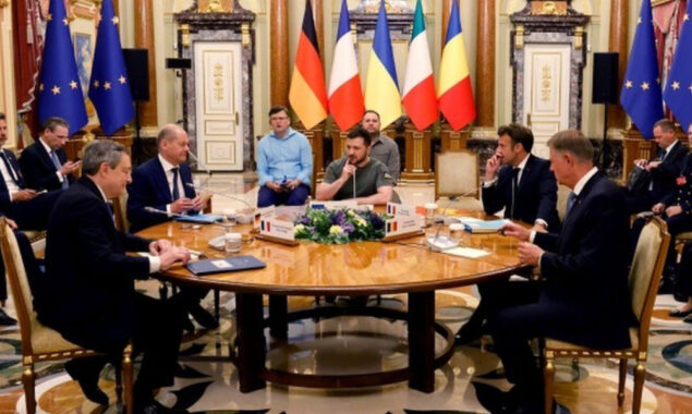 EU leaders are having a lengthy conversation over Ukraine