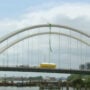 Pro-choice demonstrator descends a 70-foot-tall Washington, D.C. bridge