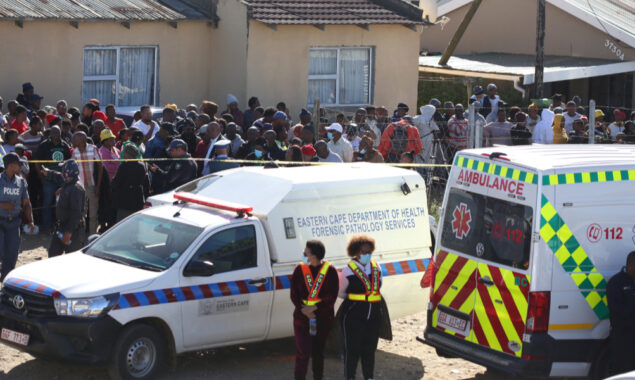 South Africans are upset and crying after 21 youths were likely accidently poisoned in a pub
