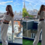 Amanda Holden, 51, flaunts her youthful curves while posing in figure-hugging pants