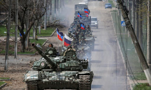 Russian forces attacked storage facilities for humanitarian aid in the Luhansk region.