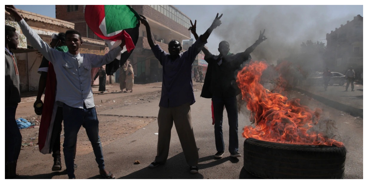 Sudanese protesters