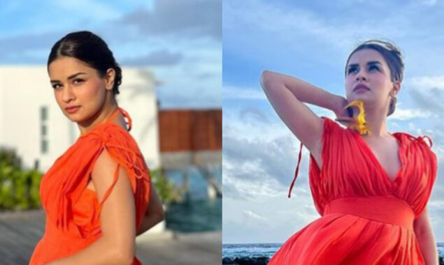 Avneet Kaur looks magnificent in orange-hued outfit