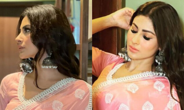 Mouni Roy looks like a vision in a beautiful saree