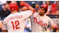 Phillies’ bats heat up as they cruise to a 10-1 win over the Nationals