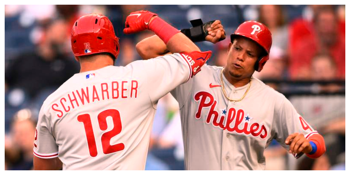 Phillies’ bats heat up as they cruise to a 10-1 win over the Nationals
