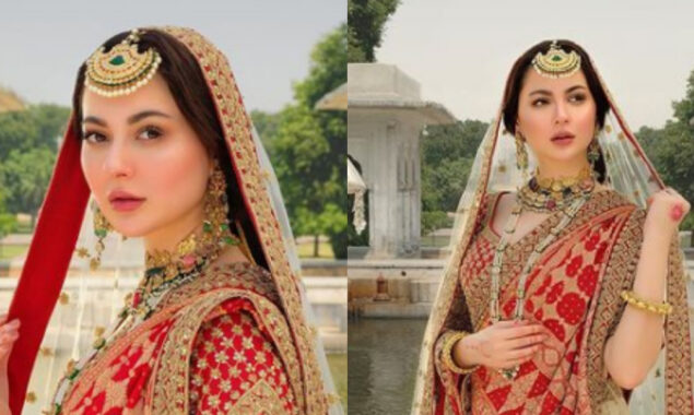 Hania Aamir looks beautiful & stylish in her new bridal photoshoot