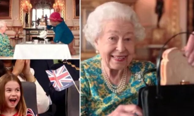 Watch Video: Queen Elizabeth shows Paddington her secret purse sandwich