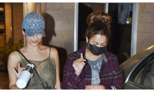 Malaika Arora and Amrita Arora at their mother’s residence