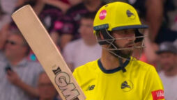 James Vince scores 100 to help Hampshire beat Somerset