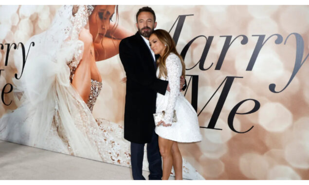 Jennifer Lopez looks simply bridal in a sheer white maxi dress