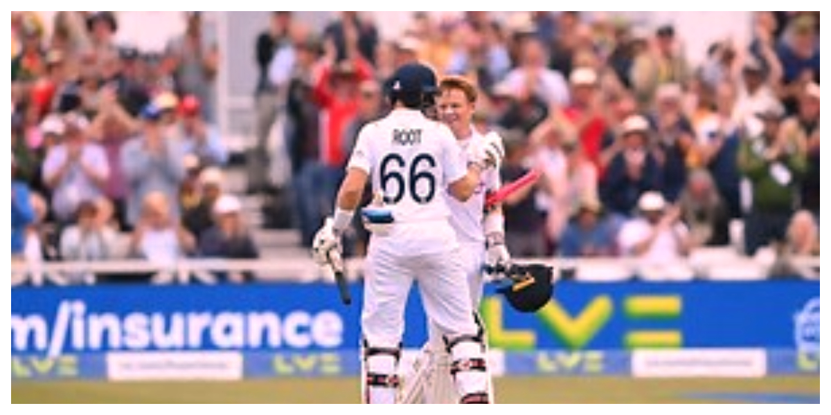 Ollie Pope is being trained by Joe Root on the job