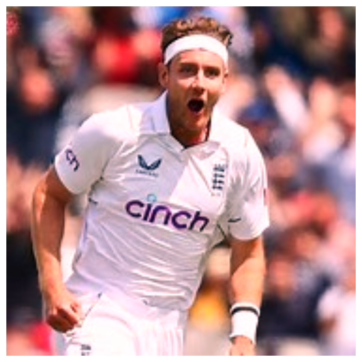Stuart Broad lives in the present, as he speaks