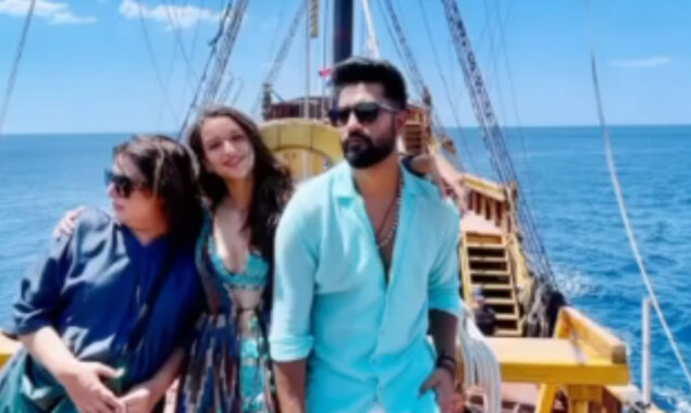 Vicky Kaushal, Farah Khan, and Tripti Dimri shoot romantic song